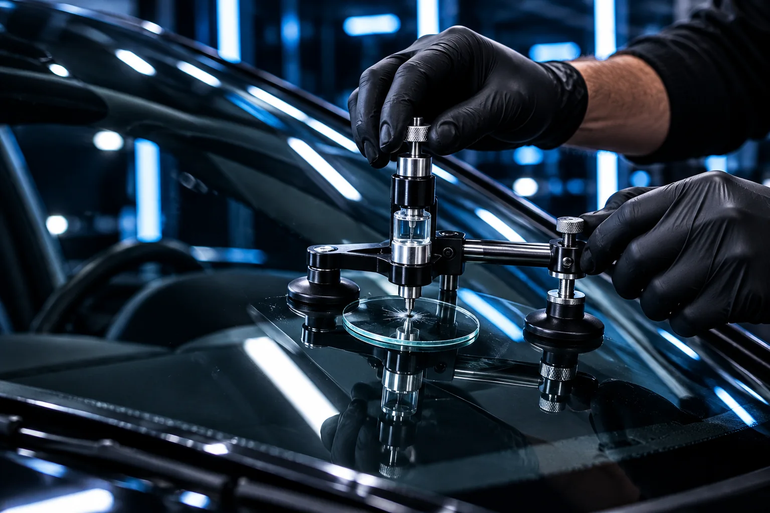 Steinschlagreparatur in Premium-Werkstatt